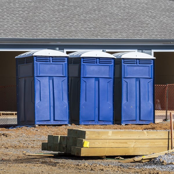 how do you dispose of waste after the portable toilets have been emptied in Rhodelia